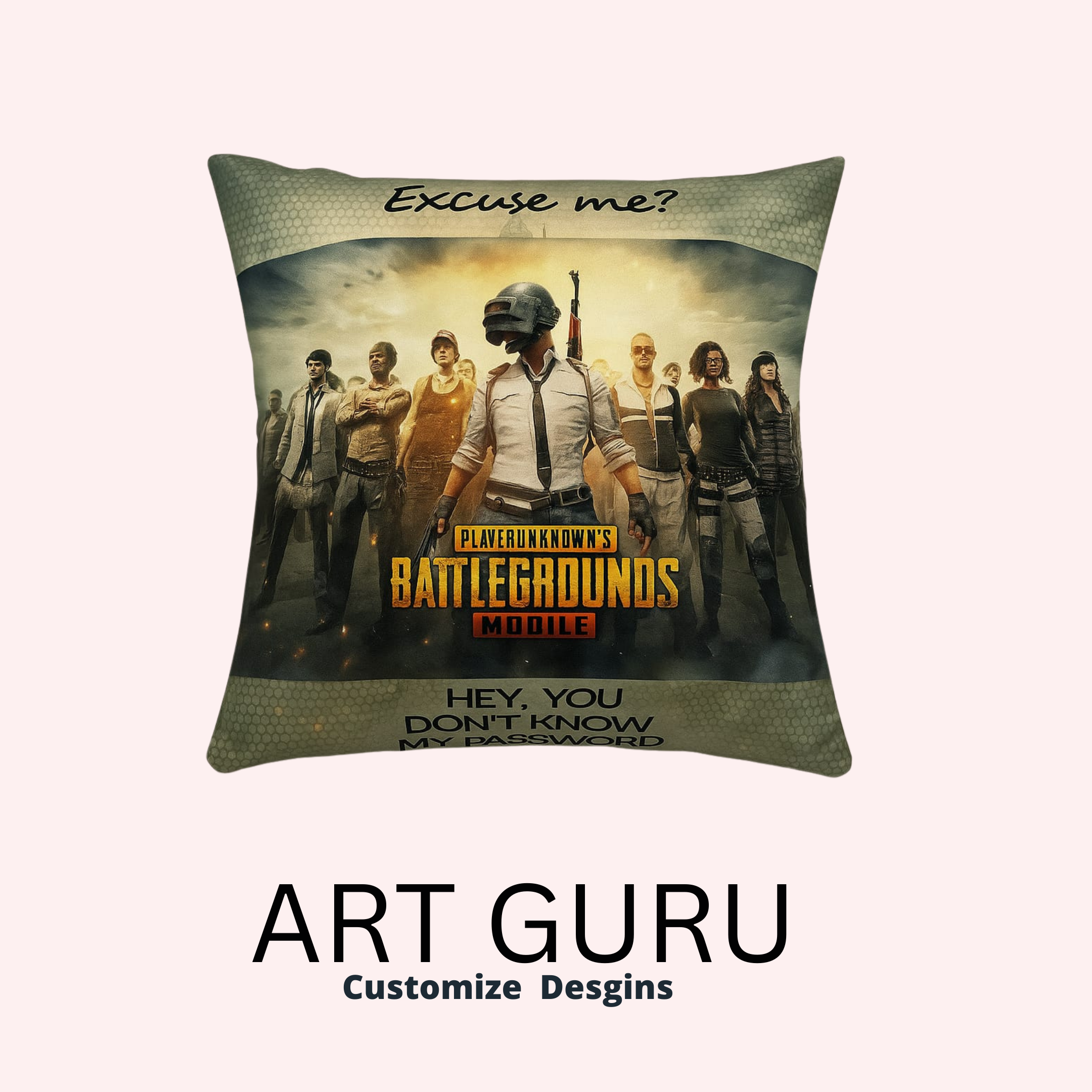 PUBG 3D REXINE CUSHION