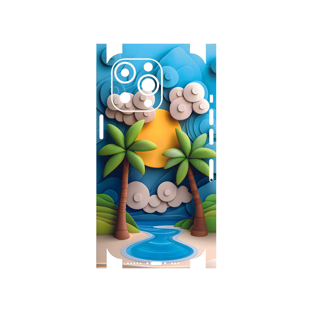 CARTOON BEACH MOBILE SKIN