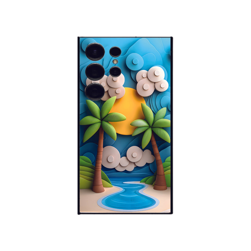 CARTOON BEACH MOBILE SKIN