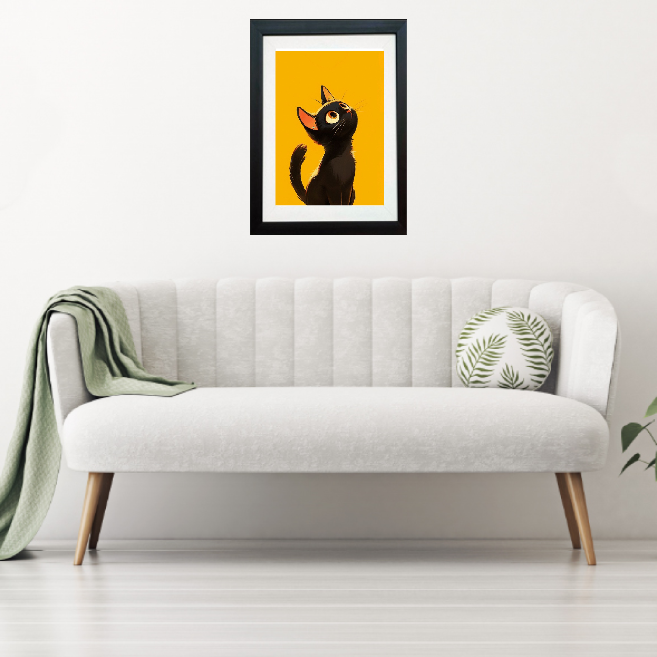 Black Cat Wall Art