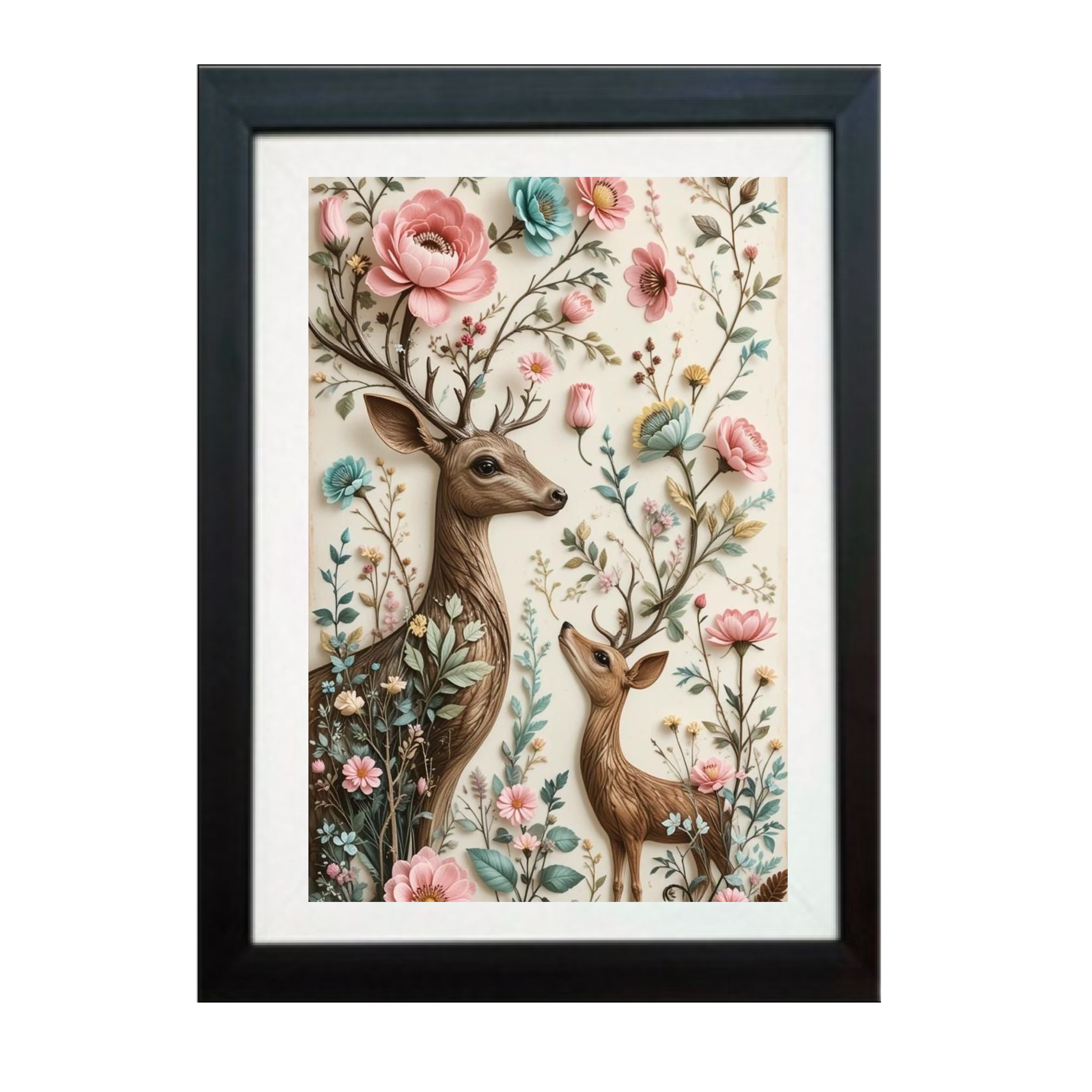 3D Deer Wall Frame