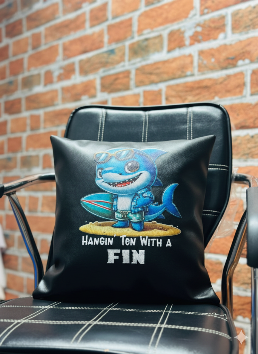 Dolphin Faux Leather Cushion