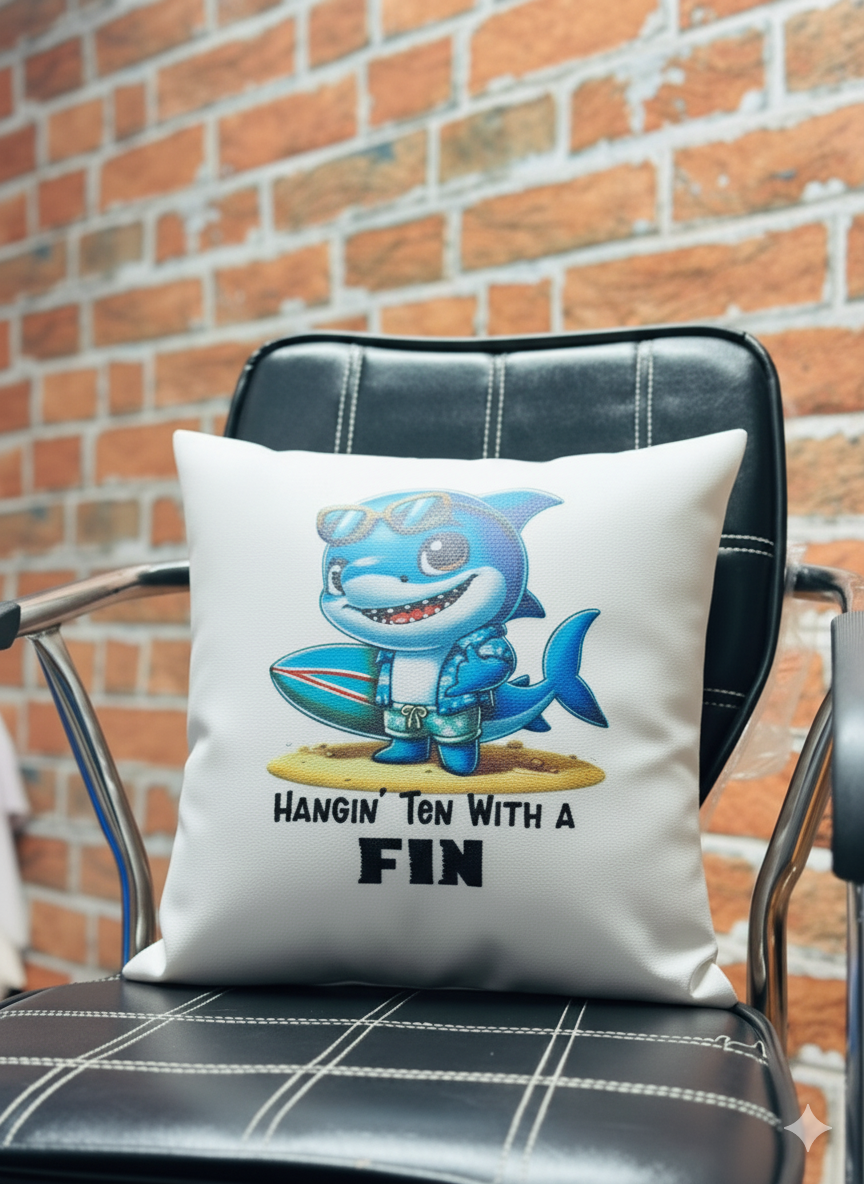 Dolphin Faux Leather Cushion