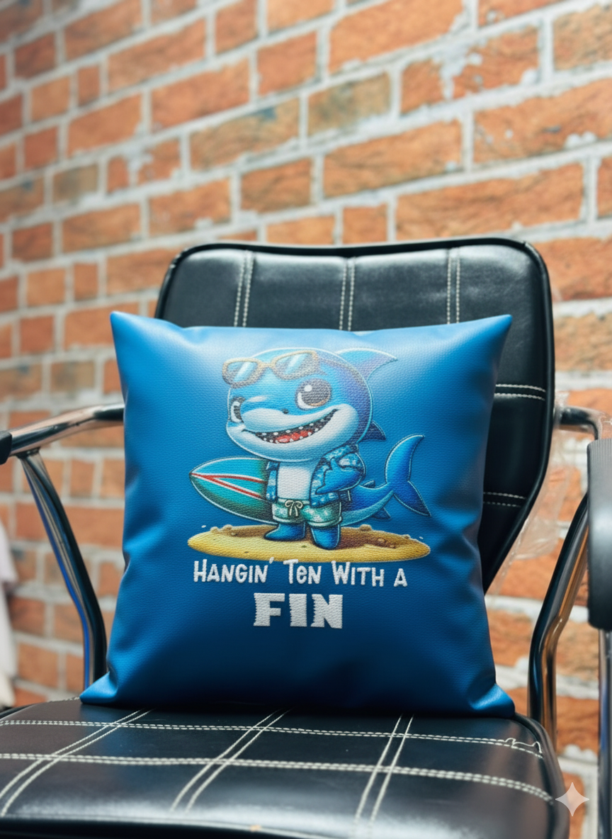 Dolphin Faux Leather Cushion