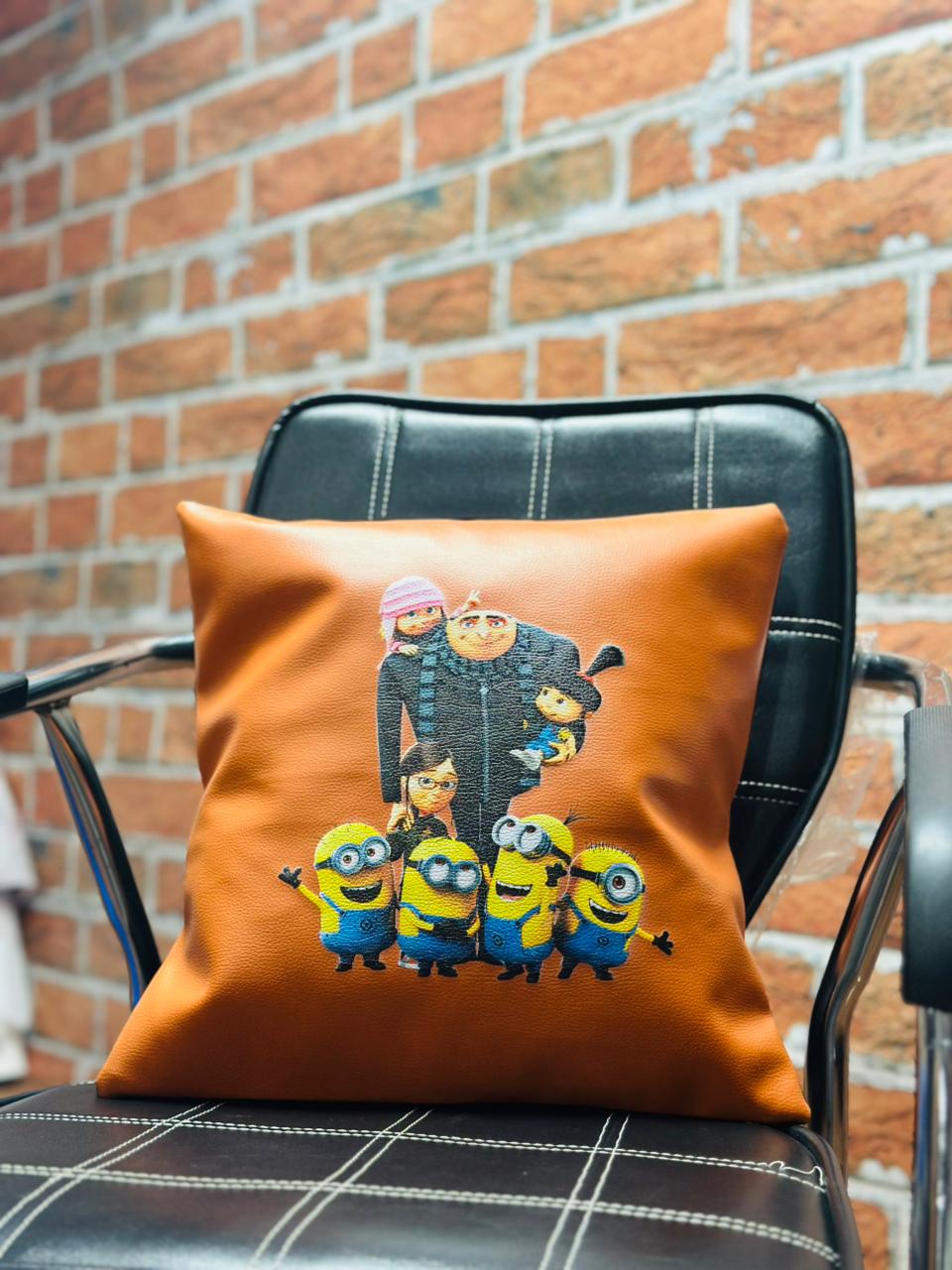 Minions Faux Leather Cushion