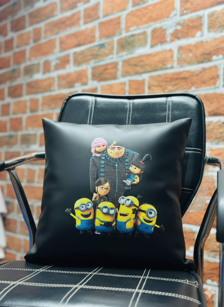 Minions Faux Leather Cushion