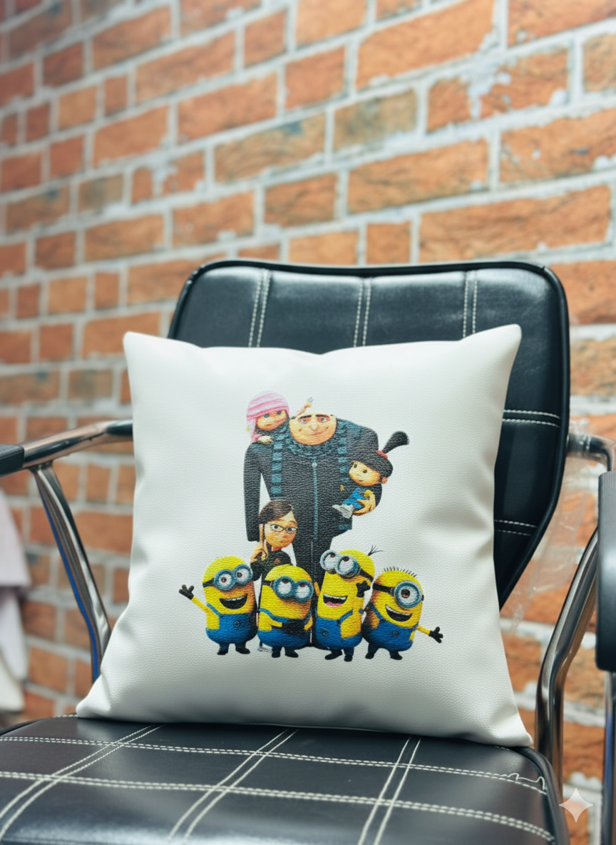 Minions Faux Leather Cushion