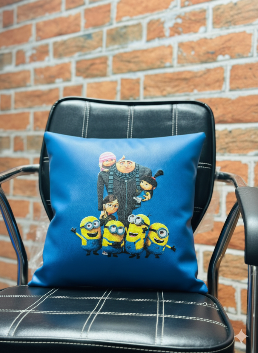 Minions Faux Leather Cushion